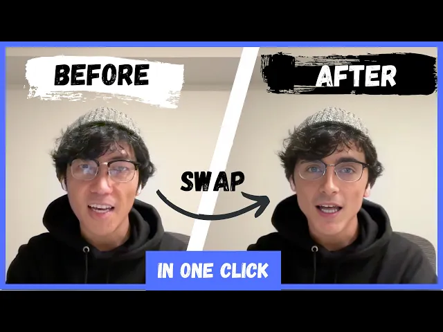 Three steps to swap a face in a GIF